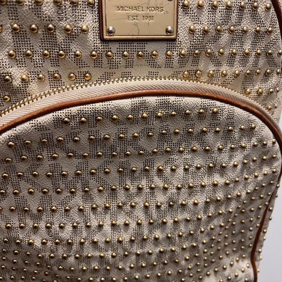 Michael Kors gold studded backpack main image 4